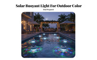 Solar Buoyant Pond Glow Weatherproof Color Changing Pond Glow LED Buoyant Lamp