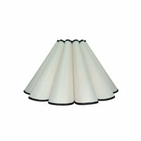 Handmade Pleated Textile Lampshade Versatile Cone Shaped Light Shade Vintage Design Lampshade for Living Room