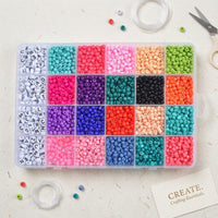 Complete Bead Bracelet Making Kit Allall-in-One Bracelet Making Kit Beginner-Friendly Colorful for Children, Beginners