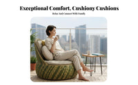 4 Pieces Woven Design Round adjustable Daybed Weather-withstandant Outdoor Furniture Waterproof Patio Seating Thickly Padded pads for Hotel Owners, entertainers, Garden, Balcony, Courtyard, Backyard