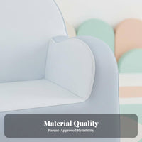 Comfortable Upholstery Upholstered Baby Sofa Sturdy Construction Upholstered child's Seat Long-Lasting Child s' Furniture Easy to Clean for Toddlers, Preschoolers, Reading Corner, Playroom, Living Room, Kindergarten