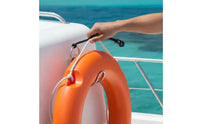 Stainless Steel Life Hoop Holder Life Hoop Bracket Preserver Wall Mount for Yacht, Boat