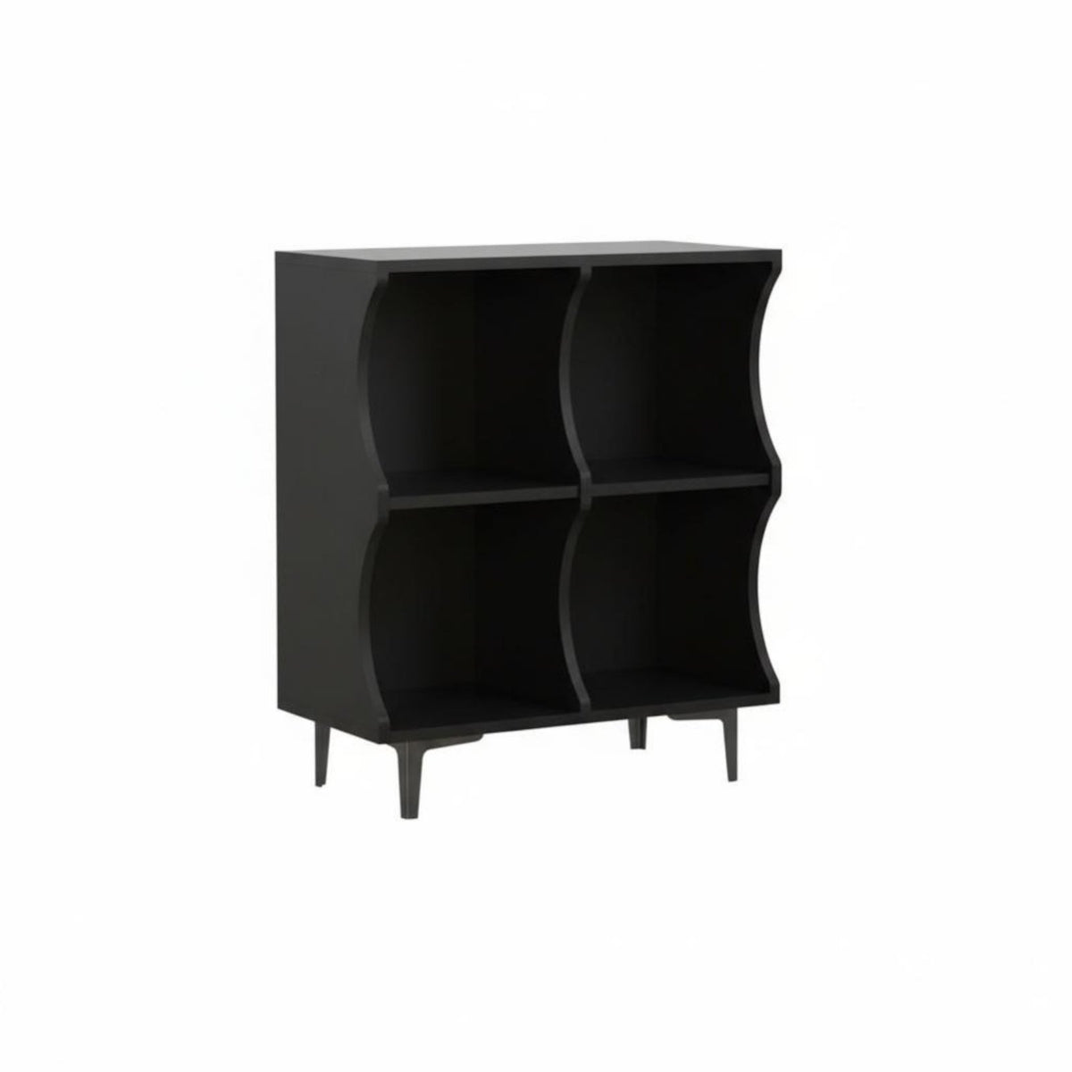 Wavy Shape adaptable Wave-Top Cabinet open Combination Storage Shelf Multi-Purpose Use Cube Organizer Stackable Design for Students, Homeowners, Renters, Bedroom, Living Room, Office, Closet