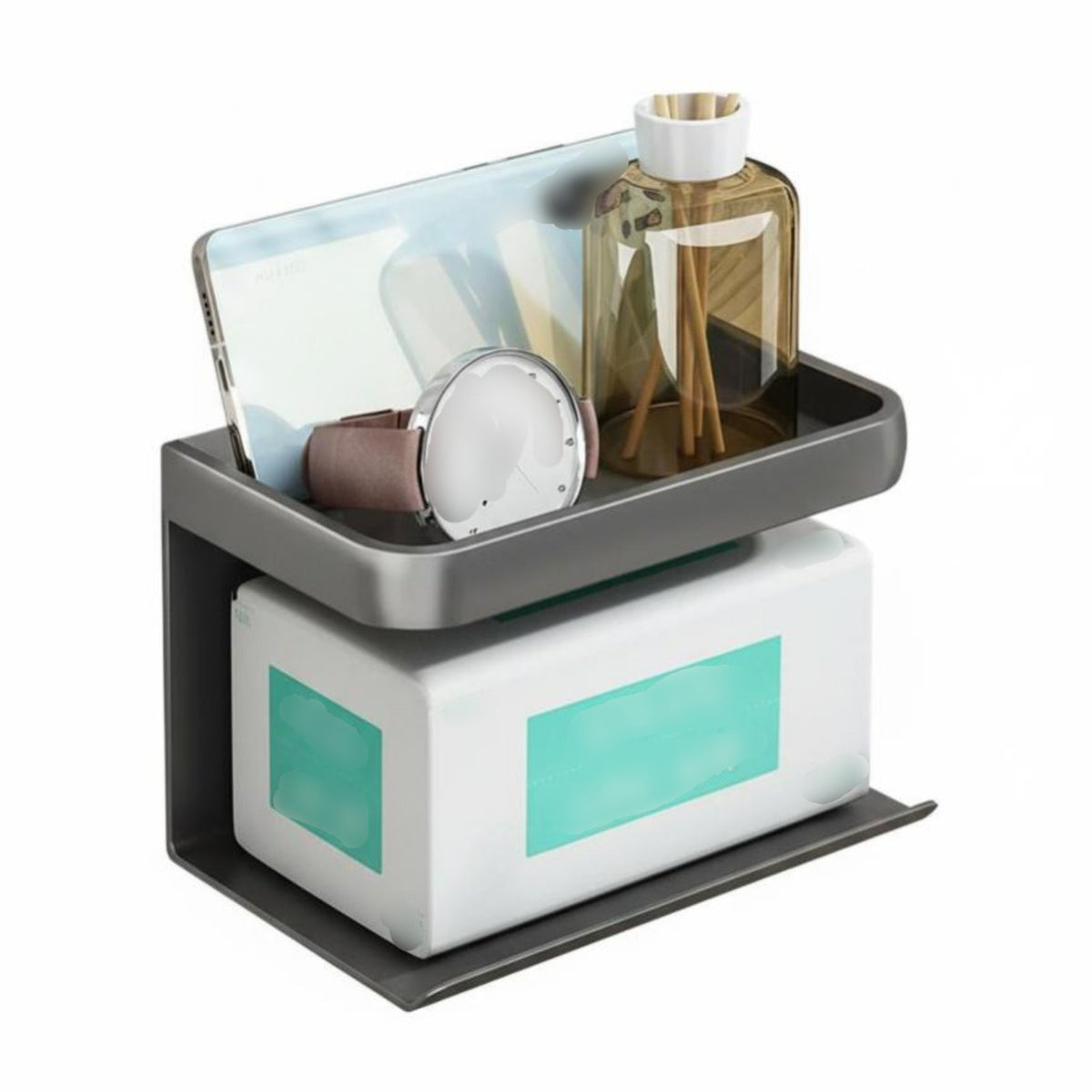 Face Towel Dispenser surfaceMounted Bathroom Organizer lint-no-drillguard for Vanity Area