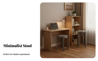 Modern Minimalist Design Stackable Plastic Stool Space-Saving Backless Chair Easy to Clean Seating Furniture No Assembly Required for Families, homeowners, Students, Small Apartments, Dining Room, Kitchen, Office