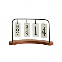 Desktop Date Flip Calendar Tabletop Desktop Calendar Ornament Desk Decor Reusable
