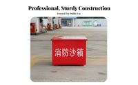 Fire Sand Box Thickened Fire Extinguishing Sand Container Extinguishing Sand Bin Cold-Rolled Steel Plate Construction for Gas Station Attendants