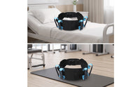 Gait Transfer Belt Padded Gait Belt with Handles Adjustable Medical Mobility Assist Strap for Caregivers, Patients, Bedside Transfers, Home Care