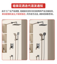 箭牌暗装花洒嵌入式隐藏入墙式暗藏预埋家用黑色增压淋浴花洒套装 精灵白方形暗装花洒咨询享全网蕞底价，买贵多赔5%