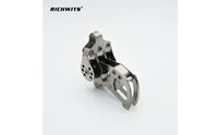 Pulley with Locking Ball Wear Resistant Stainless Steel Pulley Block Strong Hardware for Sailors, Boaters