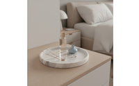 Marble Tray Circular Marble Tray Minimalist for Vanity