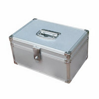 Multi-Functional Aluminum Combination Lock Box Large Capacity Combination Lock Box Sturdy Portable Security Case Sturdy Construction for Office Workers, Small Business Owners, Home, Travel, Workshop, School