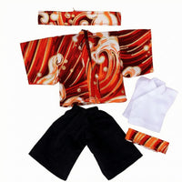 Japanese Doll Clothes Set Elegant Doll Kimono Set Cute Toy Clothing