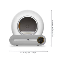 Automatic Cat Litter Box Odor-Eliminating Pet Supply for Busy Professionals, Indoor, Apartments