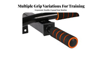 Black Finish Pull-up Bar with Foam Grips Comfortable Padding Fitness Gear