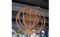 Metal Wind Weather Resistant Foldable Metal Spiral Ornament Artisanal