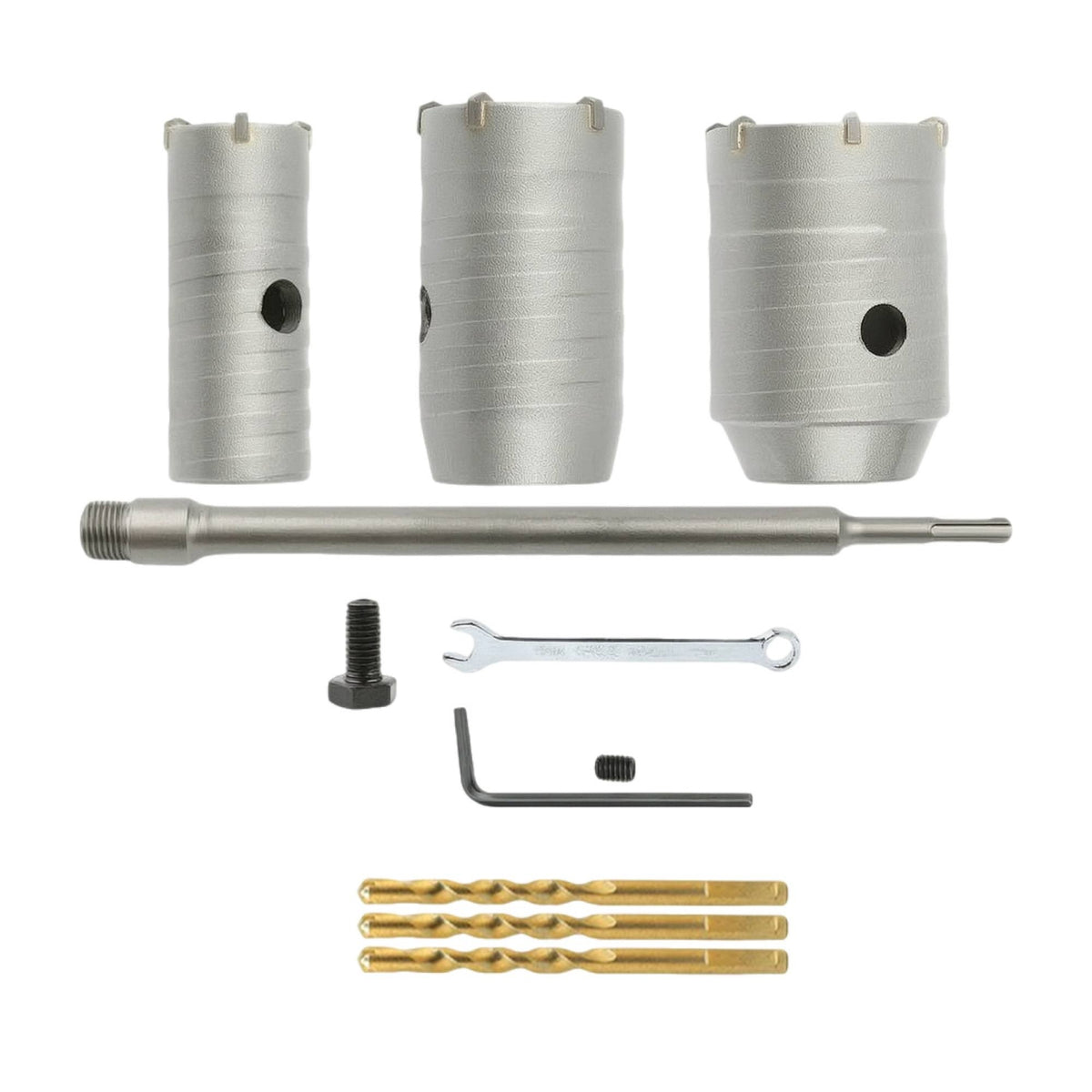 Multi-Size Wall Hole Opener Kit Allall-in-One Hole Saw Kit with Connecting Rod Versatile Tool Heavy-Duty for Electricians