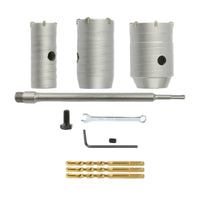 Multi-Size Wall Hole Opener Kit Allall-in-One Hole Saw Kit with Connecting Rod Versatile Tool Heavy-Duty for Electricians