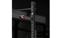 Wall-Mounted Squat Rack Space-Saving Folding Squat Rack Compact Fitness Equipment for Home Gym Owners, Strength Training