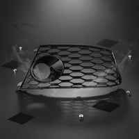 Front Fog Light Cover Gloss Front Fog Light Grille Sporty Upgrade for Car Enthusiasts