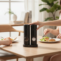 Battery Operated Automatic Seasoning Salt and Pepper Grinder Sleek Pepper Grinder Compact Seasoning Mill Lightweight for Kitchen