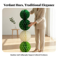 verdant cellular Paper Pillar Classical aesthetic function Furnishing Foldable Design