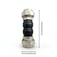 Threaded Connector with Rubber Shock Absorbing Rubber Expansion Joint Noise Reducing Flexible Connector for Warm Air Systems, Fan Ducts