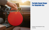Car CD Case, Oxford Cloth CD Storage Bag, Large Capacity, Round Disc Holder, Portable for Car and Home