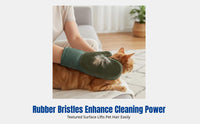 Pet Grooming Glove, Double-Sided Shedding Brush for Cats Dogs, Hair Remover