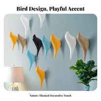 Creative Design Bird Shaped Wall Hook Elegant Shape Modern Creature Wall Hook Multi-Purpose for Nature Lovers, Entryway, Behind Door