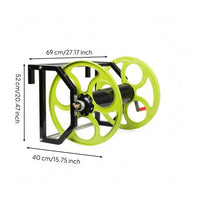 Drum Hose Reel Welded Steel Freestanding Hose Reel Heavy Duty Outdoor Equipment for Farmers, Gardeners, Farm, Watering, Car Washing