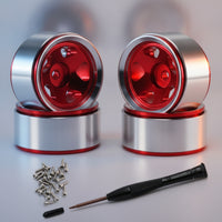 Aluminum Alloy Wheel Model Authentic Realism Screw Nuts Silvery for RC Collectors