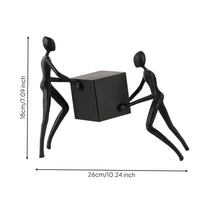 Sculpture with Figures Modern Abstract Sculpture Contemporary Tabletop Statue for Homeowners, Living Room