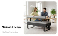 Minimalist Design Upholstered Booth and Chair Combo Sturdy Construction Padded Dining Seat Modern Aesthetic Restaurant Seating Wear-Resistant Upholstery for Cafe Proprietors, Business Owners, Interior Designers, Milk Tea Shop, Lounge Area, Bar