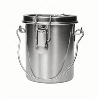 Stainless Steel Brush-Washing Container Solvent-Resistant Brush Washer with Lid Rust-Proof Long-Lasting for Artists, Painters, Hobbyists