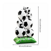 Standing Design Global Soccer Tournament Soccer Display Large Size Soccer Balloon Stand for Shop Entrance