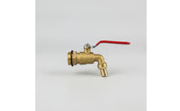 Barrel Faucet with Hose Barb Compact Right-Angle Vent Dispenser Resistant for Professionals, Workshop