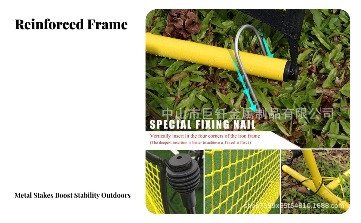 Portable Soccer Goal Easy Assembly Foldable Soccer Net Tear-Resistant Netting Foldable Training Goal for Children, Adults, Outdoor
