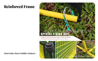 Portable Soccer Goal Easy Assembly Foldable Soccer Net Tear-Resistant Netting Foldable Training Goal for Children, Adults, Outdoor