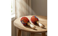 Bead Mesh  Rattle Handheld Bead Rattle Lightweight Hand Shaker for Kids