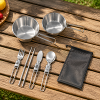 folding camping cutlery set