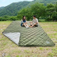 Picnic Blanket and Waterproof Blanket for Family Outings, Large Waterproof Picnic Blanket with Fleece, Camping Blanket and Beach Mat with Bag