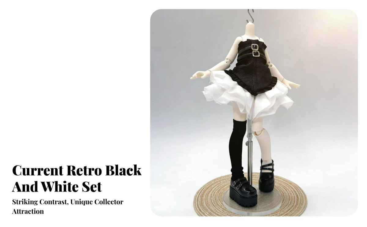 Structured OB11 Doll Top Smooth Finish Black Doll Top