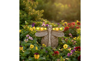 Dragonfly Statue with Solar Light Protected for Yard, Flower Bed, Homeowners