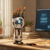 Robotic Hand Building Blocks Kit Articulated Robotic Hand Building Set Wireless-Operated Controlled Illuminated for Teens, Desk