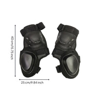 Adjustable Straps Motorcycle Knee Pads Contoured Hard Shell Knee Pads Vented Leg Guard Impact Protection