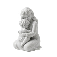 Stone-Look Mother and Son Figurine Home Decor Mother and Son Statue Sentimental Meaningful for Mothers, Art Collectors, Tabletop