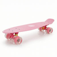 Portable Single-Kick Skateboard Smooth Plastic Skateboard Long-Lasting Cruiser Board on-the-Move for Street Riding