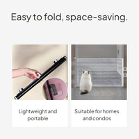 Retractable Pet Gate Mesh Barrier for Indoor Use