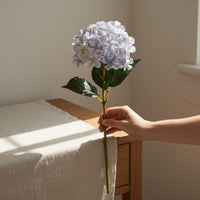 Artificial Hydrangea Arrangement Wedding Decoration Silk Hydrangea Bouquet Table Centerpiece Silk Flower Arrangement for Living Room, Tabletop